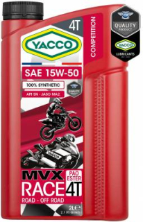 Yacco MVX Race 4T 15W-50 2l