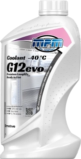Chladící kapalina MPM Longlife Coolant -40°C G12evo Ready to Use 1l
