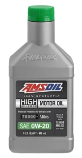 AMSOIL 0W-20 100% Synthetic High-Mileage Motor Oil 946 ml