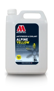 Chladící kapalina Millers Oils Alpine Antifreeze - YELLOW *5l