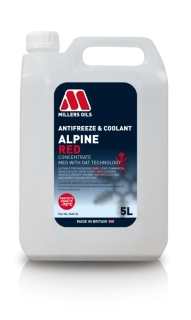 Chladící kapalina Millers Oils Alpine Antifreeze - RED *5l